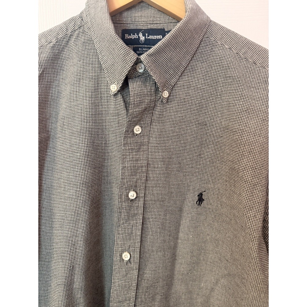 Vtg Ralph Lauren POLO Blaire Mens L Button Down Shirt 90s COTTON